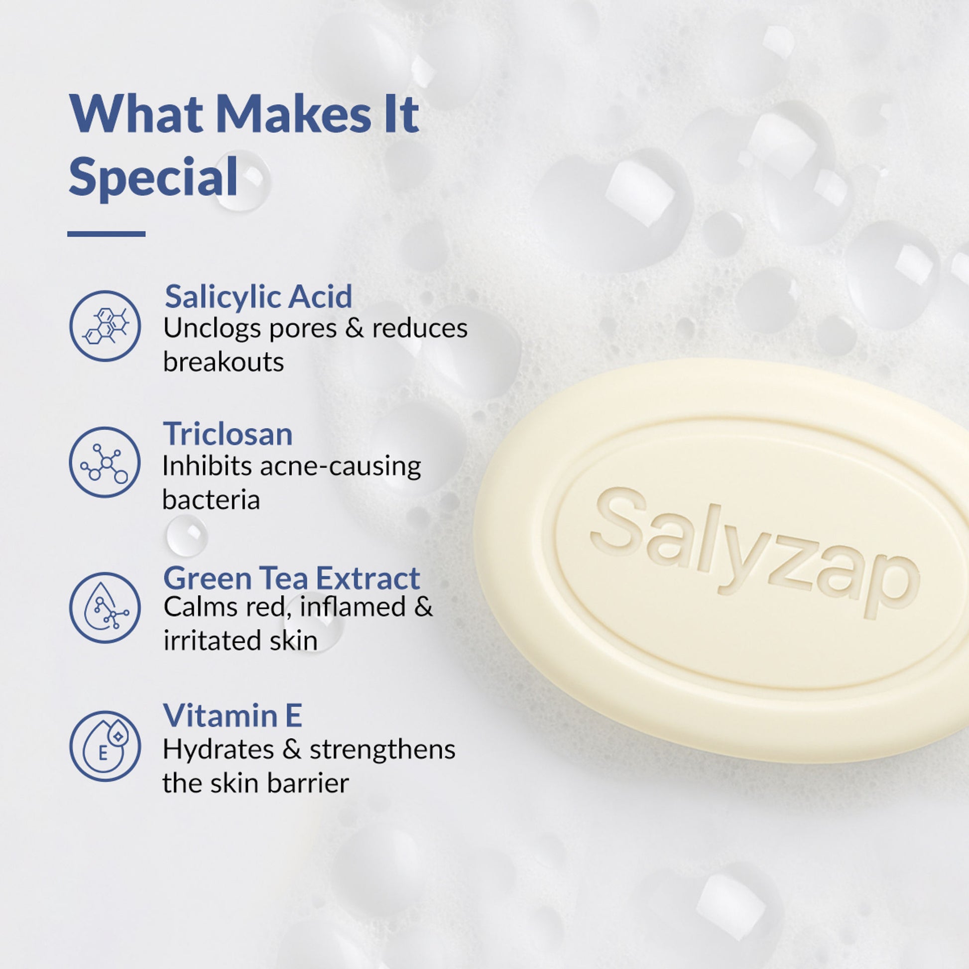 Fixderma Salyzap Soap with Salicylic Acid, Tea Tree Oil & Vitamin-E