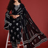 Dhiyona IE Floral Printed Regular Pure Cotton Kurta With Trousers & Dupatta