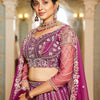 Burgundy net and Coding & Zarkan embroidery  Lehenga choli & Dupatta