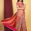Dhiyona GR Women's Pink Kalamkari Silk Saree