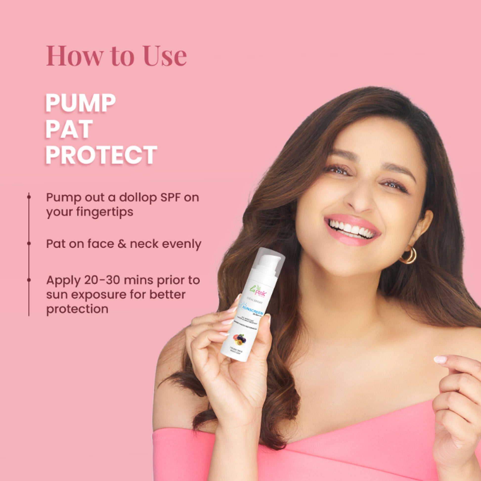 La Pink Ideal Bright Sunscreen SPF 50 PA++++ UVA + UVB