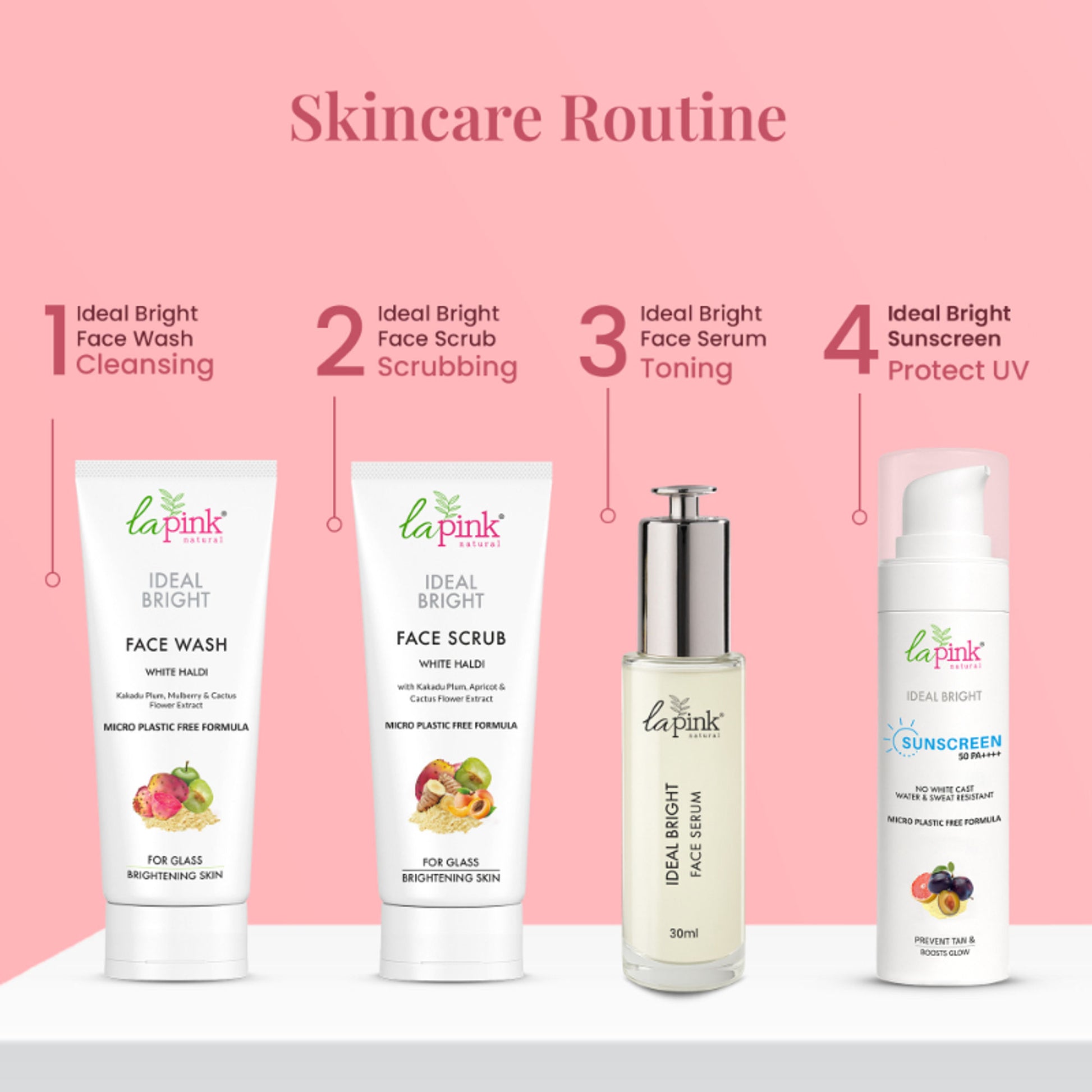 La Pink Ideal Bright Sunscreen SPF 50 PA++++ UVA + UVB