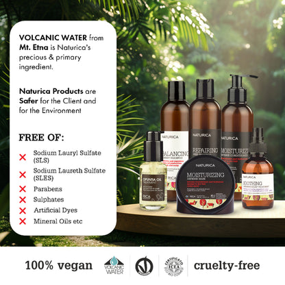 Naturica Moisturizing Defense Mask for Normal to Dry Hair, Hydrate with Grape Extract & Soy Protein