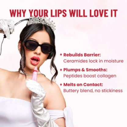 The Skin Diet Company Lip Barrier Butter Balm For Long-Lasting Hydration - Cherry Frost