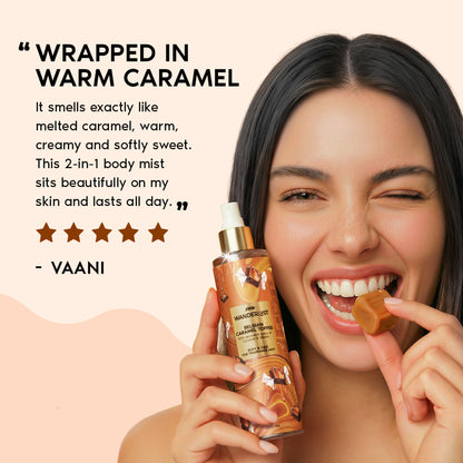 Nykaa Wanderlust Belgian Caramel Toffee Body & Hair Perfume Mist Long Lasting Fragrance For Her