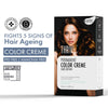 ThriveCo Permanent Color Crème Grey Coverage Ammonia-Free, Hyaplex Tech Dark Brown