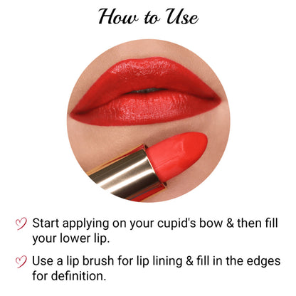 Iba Pure Lips Long Stay Matte Lipstick - M06 Bold Red