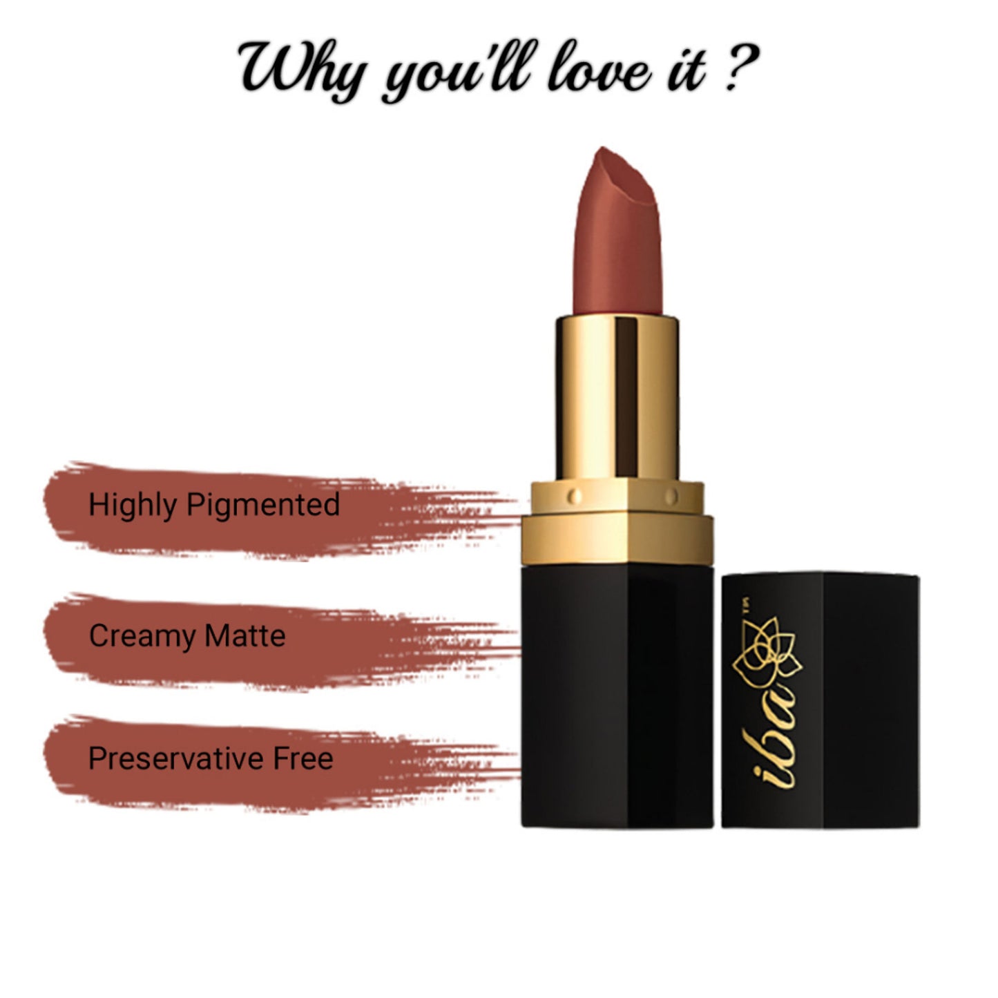 Iba Pure Lips Long Stay Matte Lipstick - M20 Truffle Candy