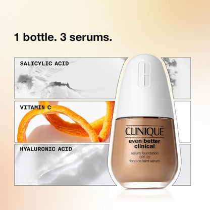 Clinique Even Better Clinical Serum Foundation SPF 20 With Vitamin C - CN 70 Vanilla