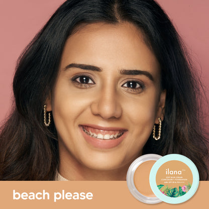 Ilana Soft Blur Cream Concealer & Foundation with SPF 50 - Beach Please