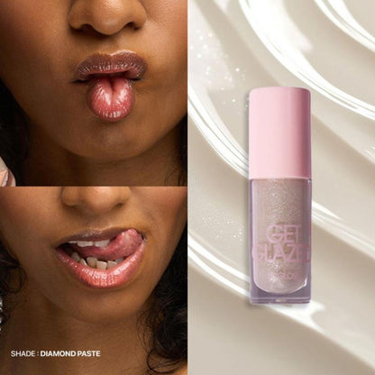 Flossy Cosmetics Lip Glaze High Shine and Pigment Lip Gloss Oil for Glossy and Fuller Lips - Diamond Paste