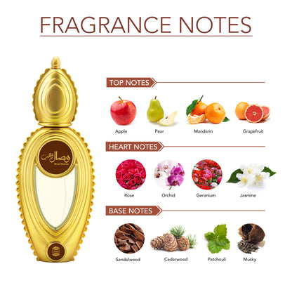 Ajmal Wisal Dhahab Perfume Rich Fruity Woody Fragrance Giftset for Men