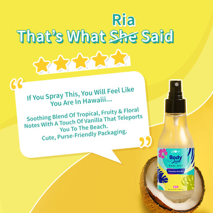 Plum BodyLovin Hawaiian Rumba Body Mist For A Long Lasting Beachy Fragrance