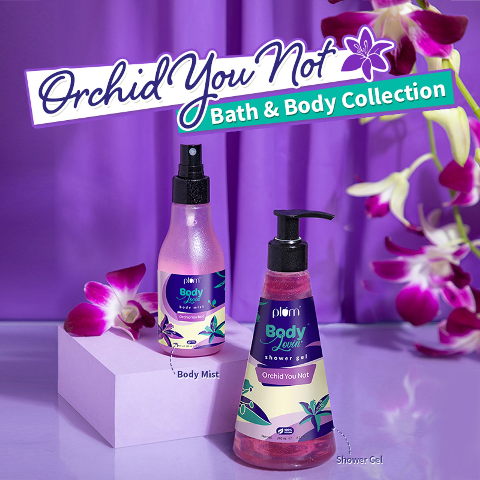 Plum BodyLovin Orchid-You-Not Body Mist For A Long Lasting Floral Fragrance