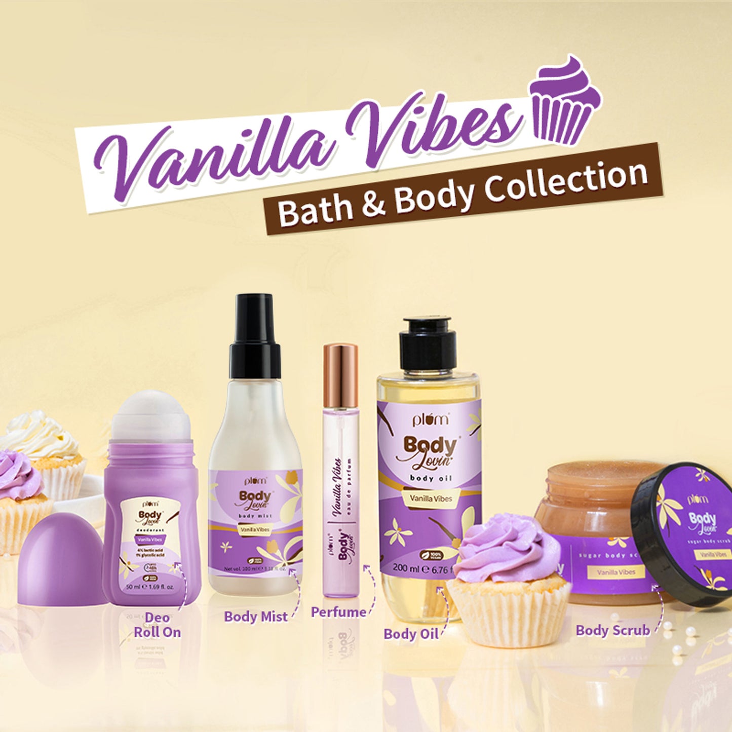 Plum BodyLovin Vanilla Vibes Body Mist For A Long Lasting Vanilla Fragrance