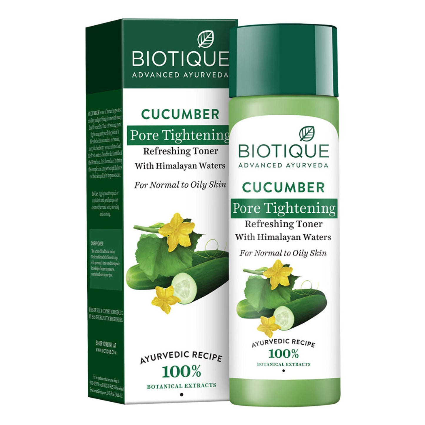 Biotique Bio Cucumber Pore Tightening Toner With Himalayan Waters