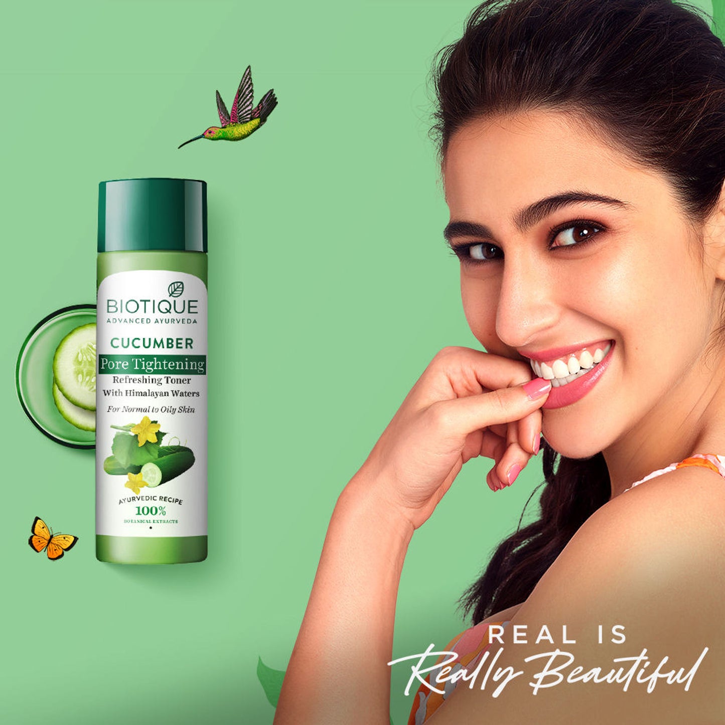 Biotique Bio Cucumber Pore Tightening Toner With Himalayan Waters