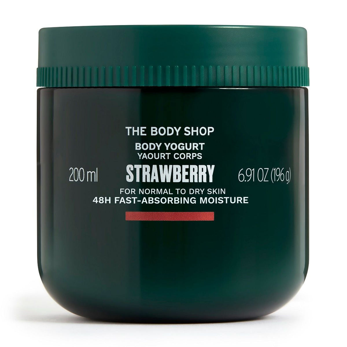 The Body Shop Strawberry Body Yogurt, 48-Hour Hydration, Strawberry Oil & Shea Butter