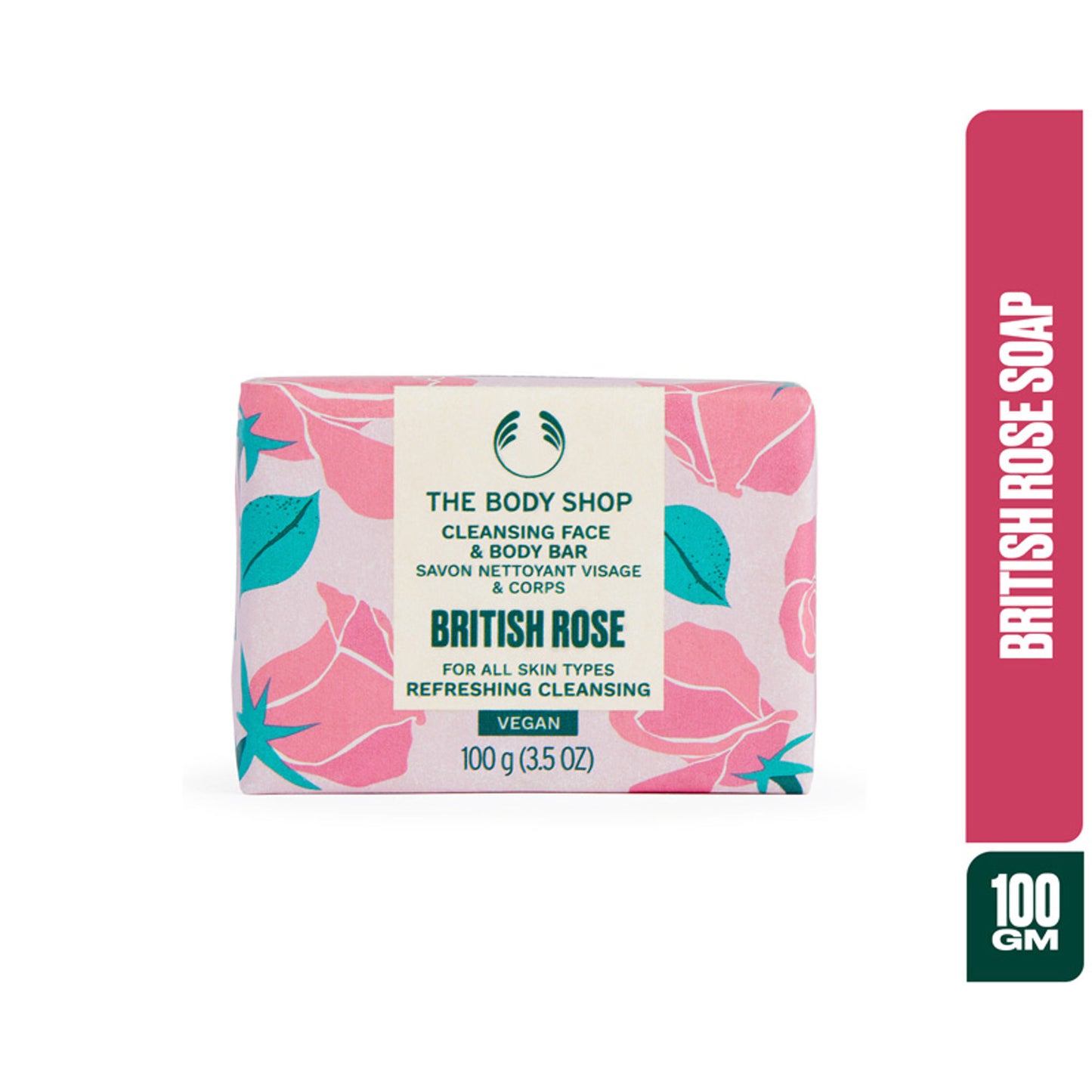 The Body Shop British Rose Exfoliating Soap