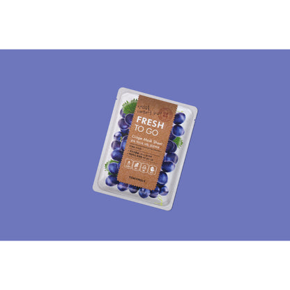 TONYMOLY Korean Fresh To Go Face Sheet Mask - Grape