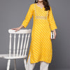 Dhiyona IE Women Leheriya Printed Sequinned Kurta