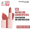 Maybelline Serum Matte Lipstick - 8Hr hydration, One-Swipe Bold Color - 106 Maybe It's Soft