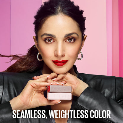 Maybelline Serum Matte Lipstick - 8Hr hydration, One-Swipe Bold Color - 106 Maybe It's Soft