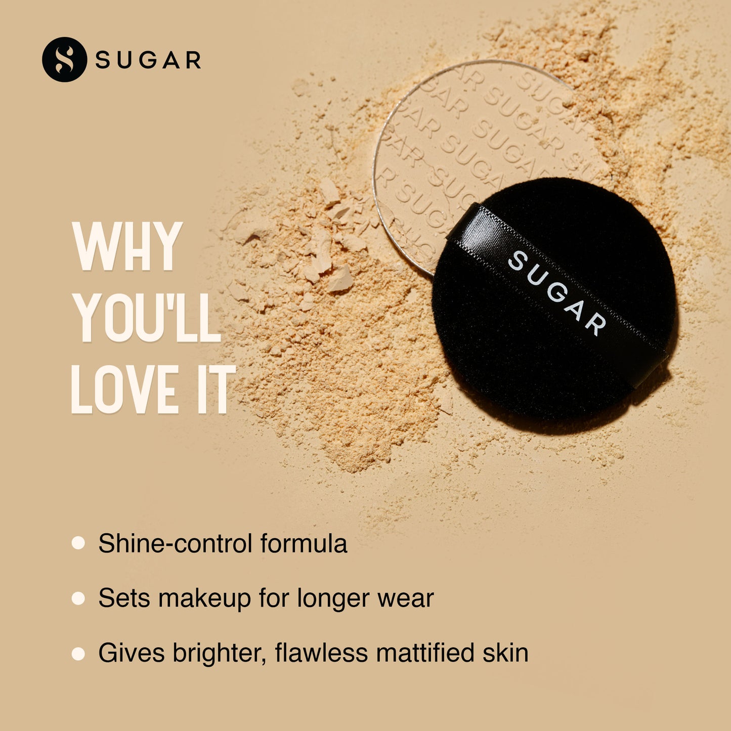 SUGAR All Set To Go Banana Matte Powder | Setting Matte Powder For Mattified Skin | Oil-Controlling