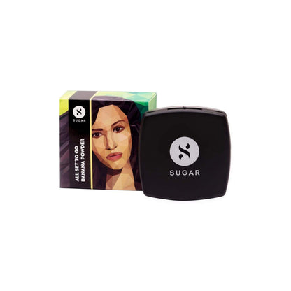 SUGAR All Set To Go Banana Matte Powder | Setting Matte Powder For Mattified Skin | Oil-Controlling