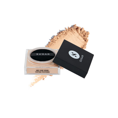 SUGAR Set The Tone Tinted Powder - 15 Cappuccino (Light-Medium)