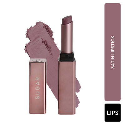 SUGAR Mettle Satin Lipstick - 07 Gabriella (Soft Dusty Nude/Nude Pink)