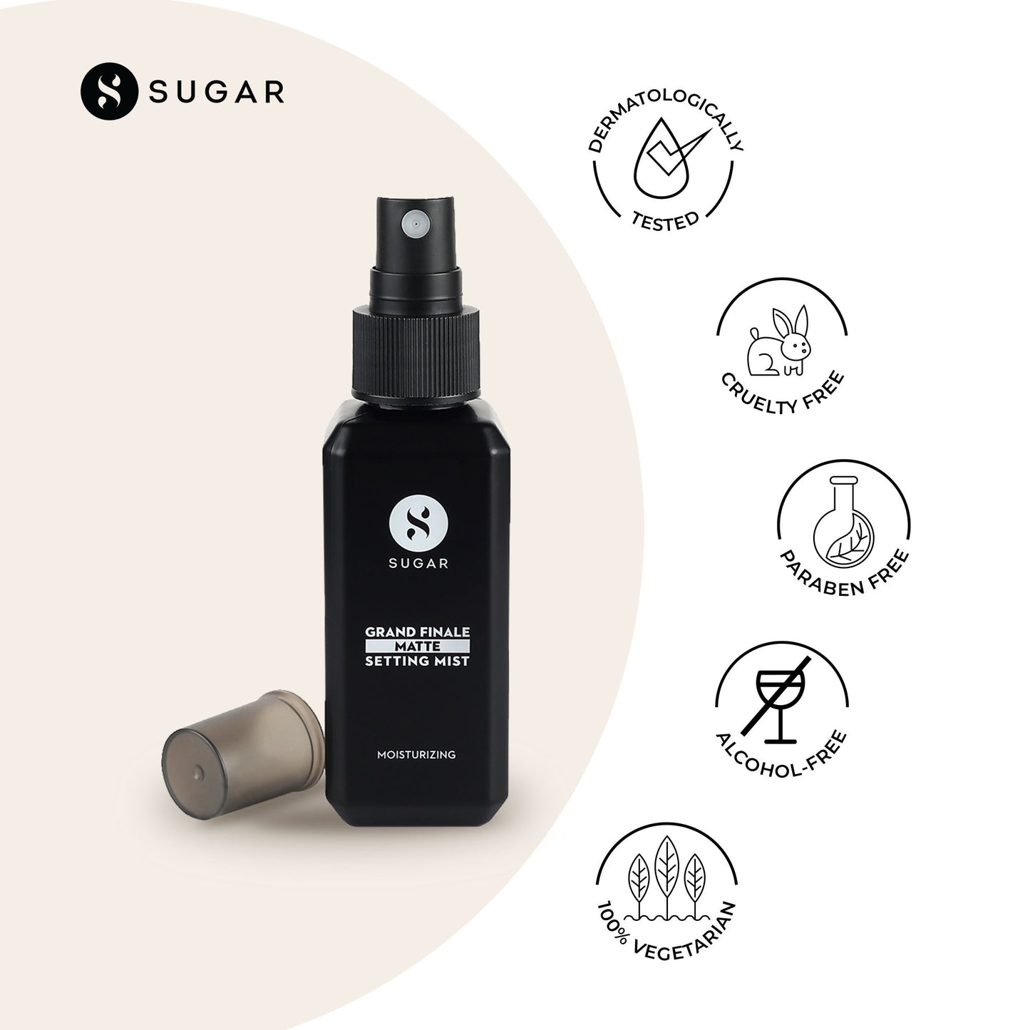 SUGAR Grand Finale Matte Setting Mist For Longlasting Makeup