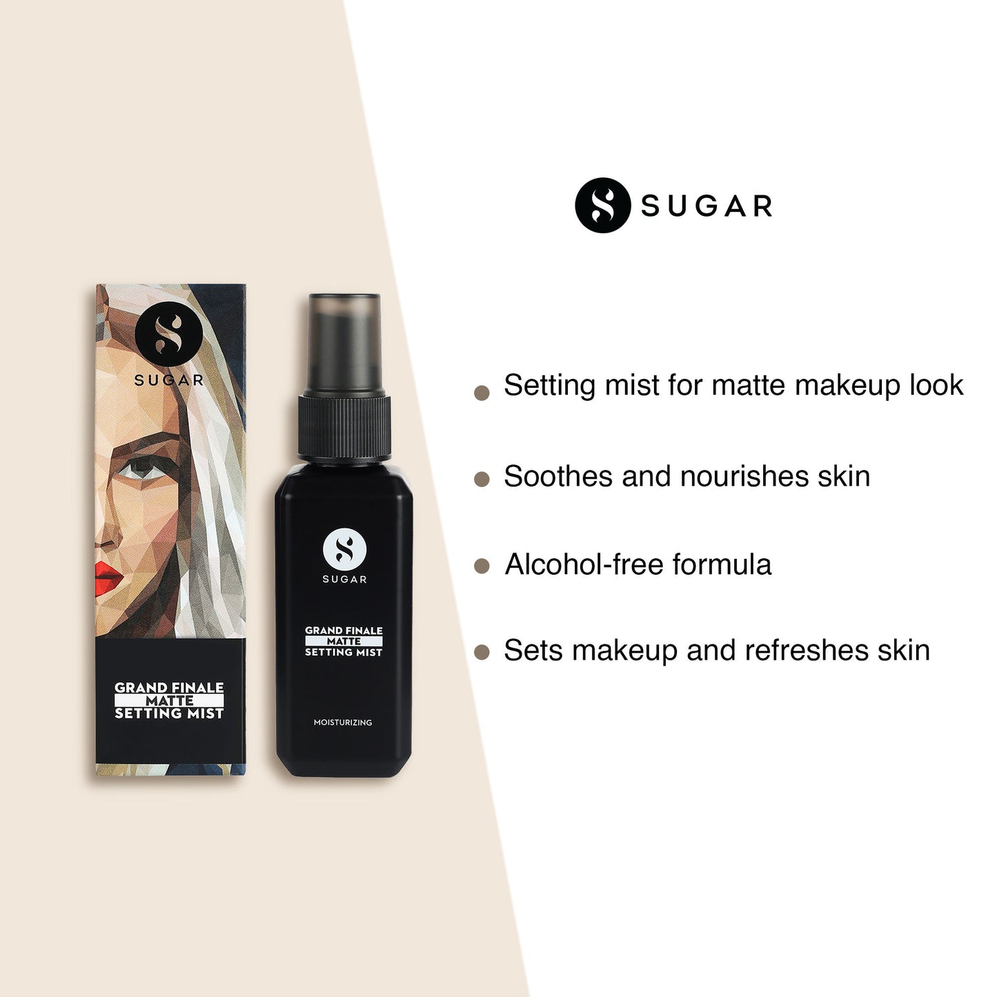 SUGAR Grand Finale Matte Setting Mist For Longlasting Makeup