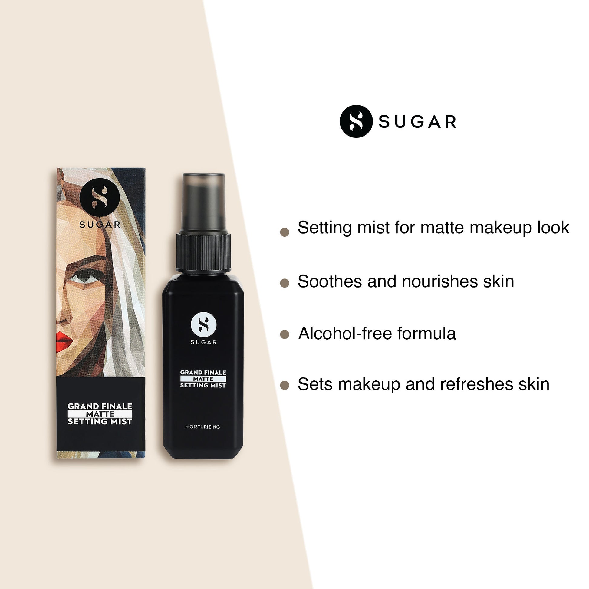 SUGAR Grand Finale Matte Setting Mist For Longlasting Makeup