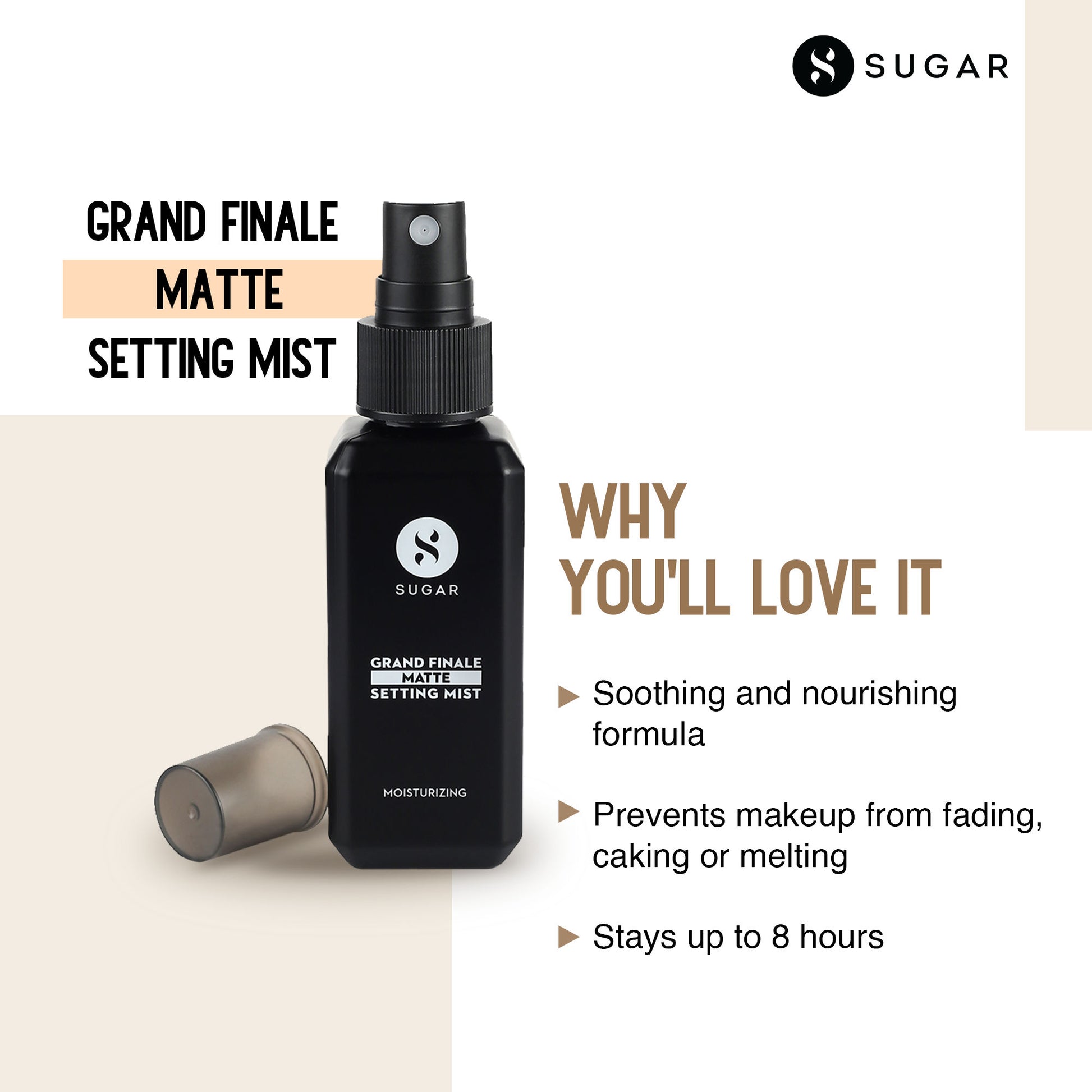SUGAR Grand Finale Matte Setting Mist For Longlasting Makeup