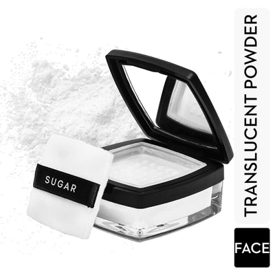 SUGAR All Set To Go Translucent Powder For Face|Setting Loose Powder |Lightweight| Matte Finish