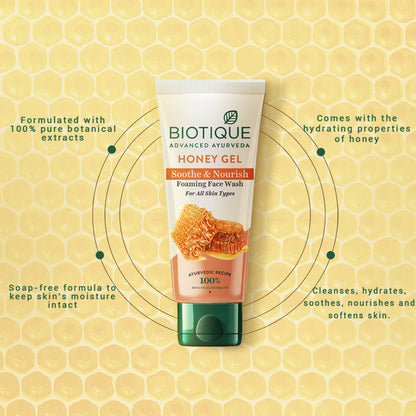Biotique Bio Honey Gel Refreshing Foaming Face Wash