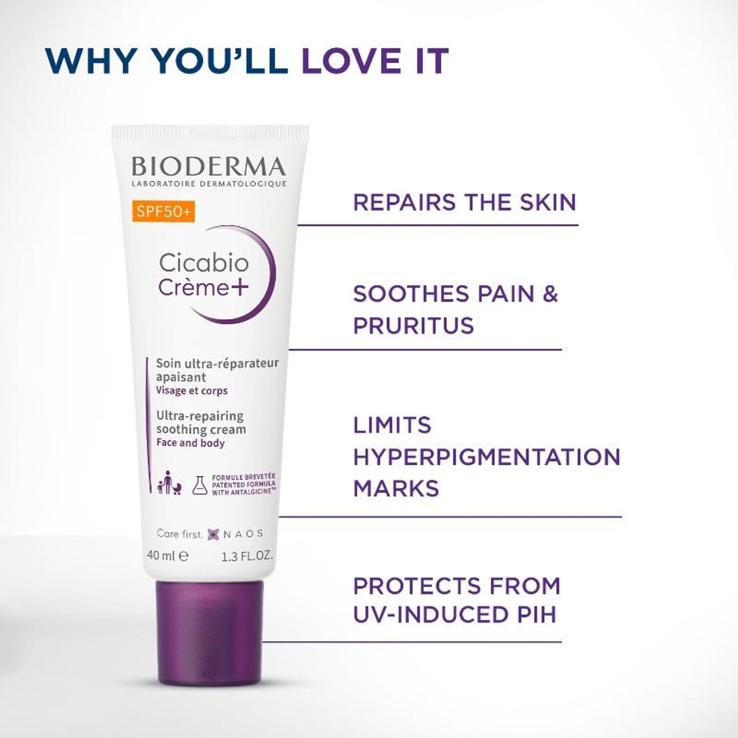 Bioderma Cicabio SPF 50+ Repairing Cream