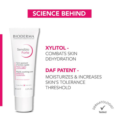 Bioderma Sensibio Forte Rapid Soothing Cream With Vitamin E - Damaged Skin