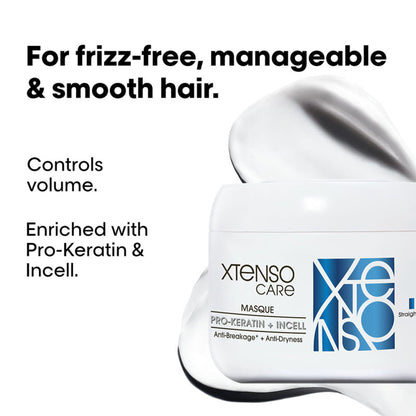 L'Oreal Professionnel Xtenso Care Masque, Frizz-Free Smooth Hair With Pro-Keratin & Incell