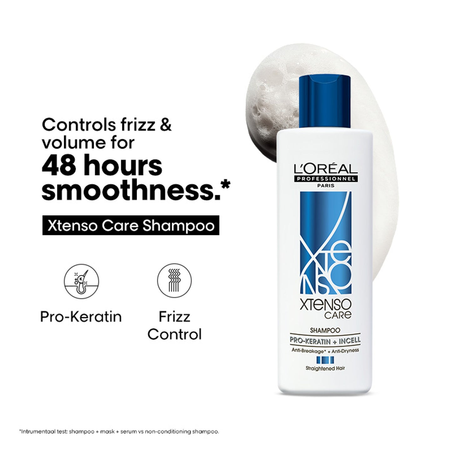 L'Oreal Professionnel Xtenso Care Shampoo, Frizz-Free Smooth Hair With Pro-Keratin & Incell