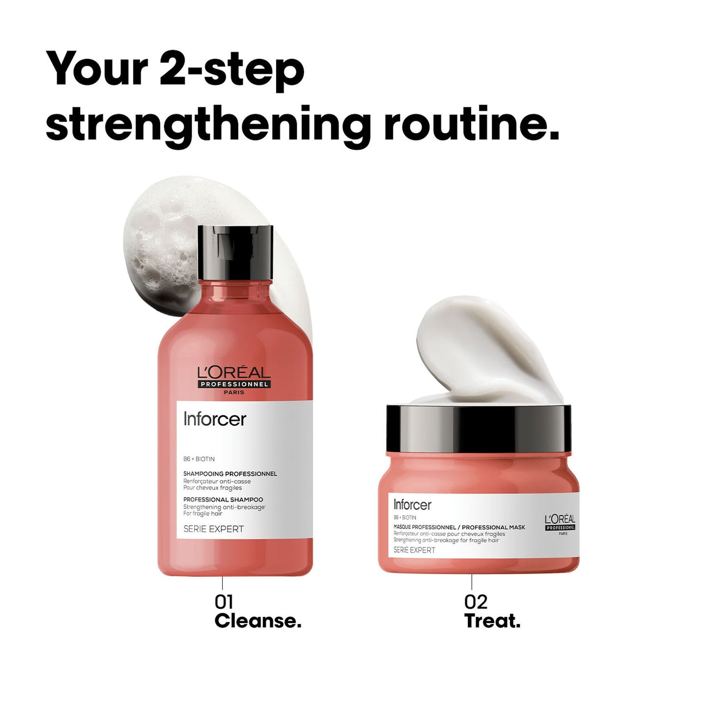 L'Oréal Professionnel Inforcer Shampoo for Reduced Hair Breakage & Split ends, With Biotin