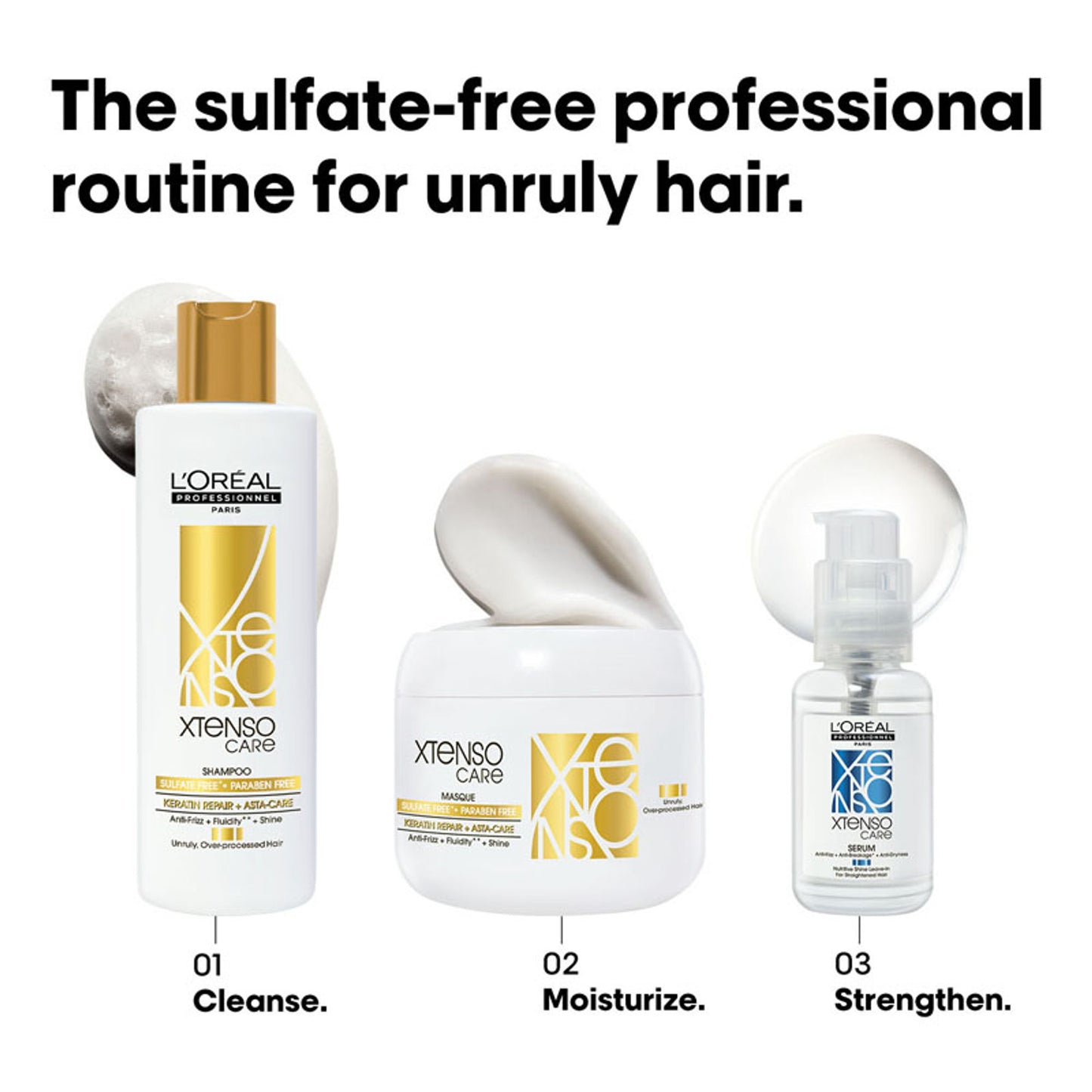 L'Oreal Professionnel Xtenso Care Sulfate-Free Masque, Frizz-Free & Shiny Hair With Pro-Keratin