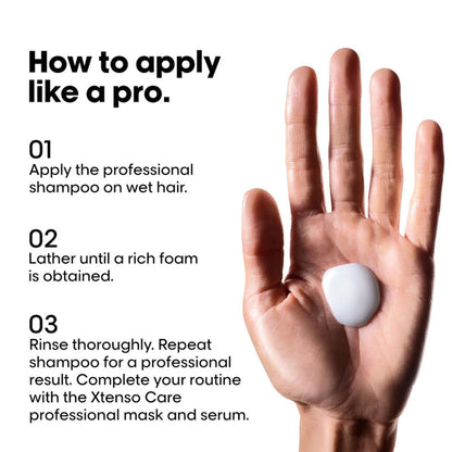 L'Oreal Professionnel Xtenso Care Sulfate-Free Shampoo, Frizz-Free & Shiny Hair With Pro-Keratin