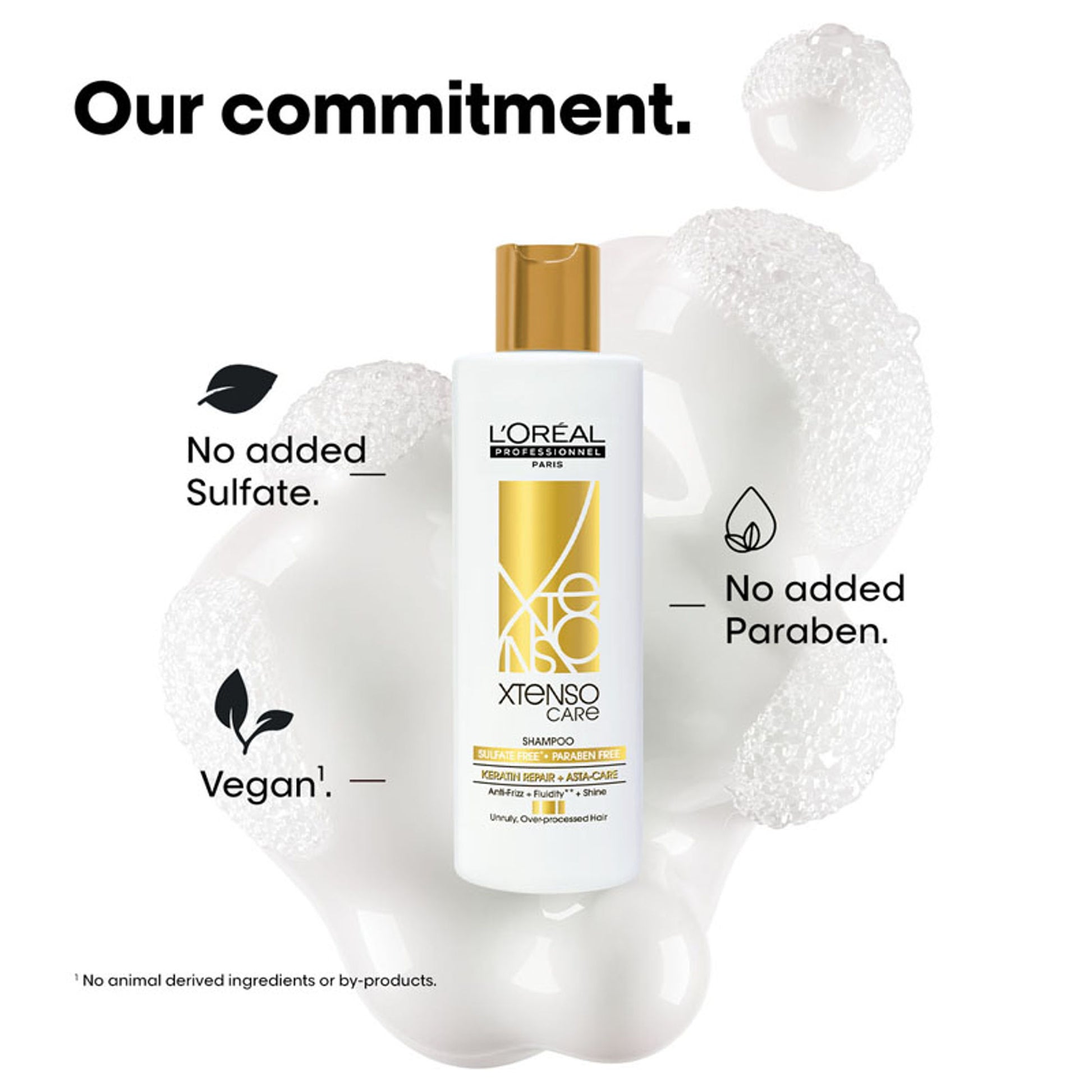 L'Oreal Professionnel Xtenso Care Sulfate-Free Shampoo, Frizz-Free & Shiny Hair With Pro-Keratin