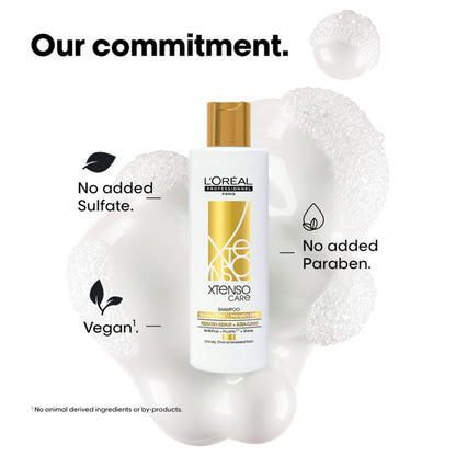 L'Oreal Professionnel Xtenso Care Sulfate-Free Shampoo, Frizz-Free & Shiny Hair With Pro-Keratin