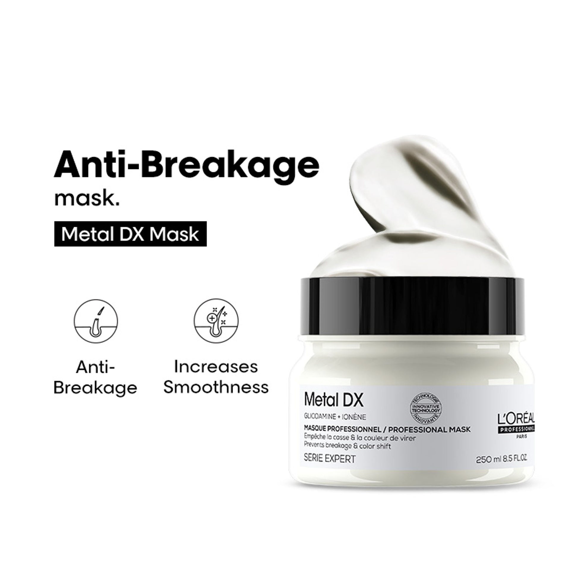 L’Oréal Professionnel Metal DX Hair Mask For 97% Less Hair Breakage, Anti-Deposit Protector