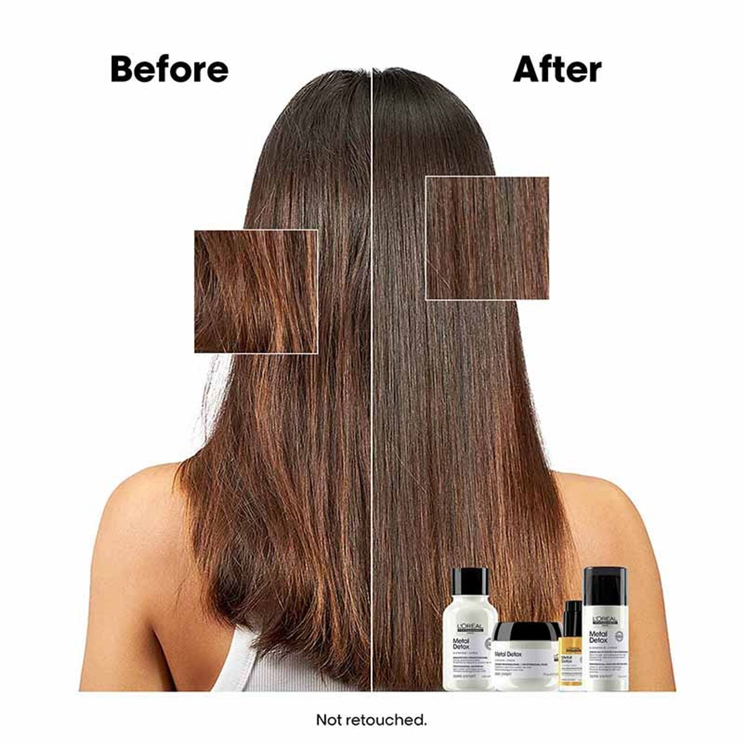 L’Oréal Professionnel Metal DX Concentrated Leave-In Serum, 2X Smooter hair, 97% Less Hair Breakage