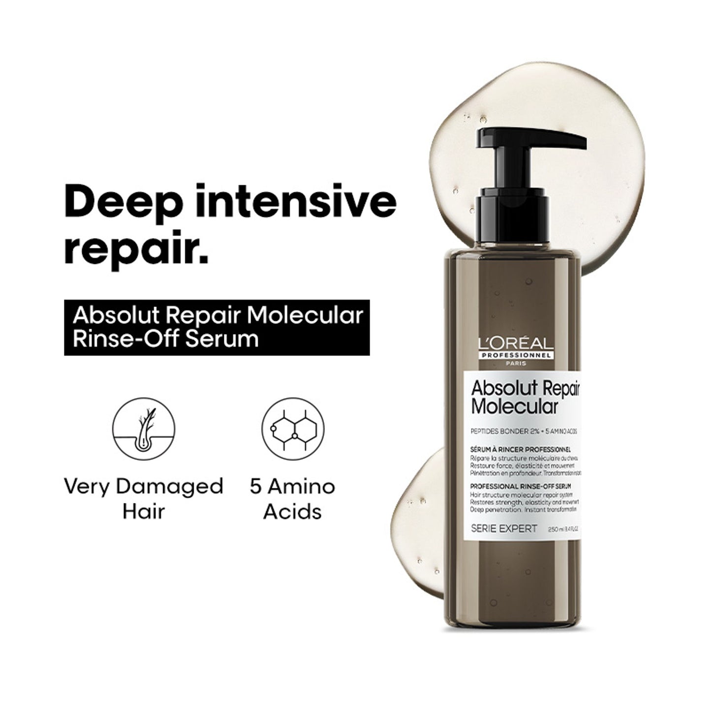 L'Oréal Professionnel Absolut Repair Molecular Deep Repair Rinse-Off Serum For Very Damaged Hair