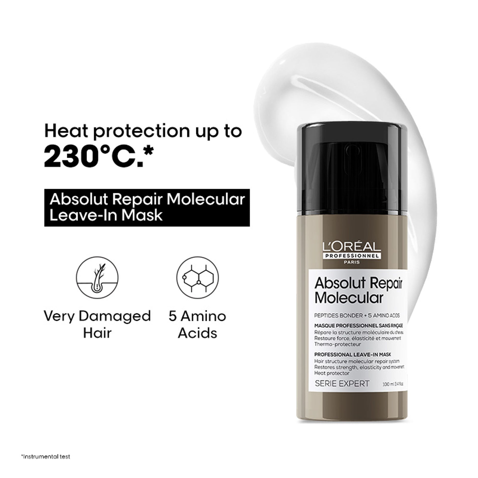 L'Oréal Professionnel Absolut Repair Molecular Deep Repairing Leave-In Cream For Very Damaged Hair